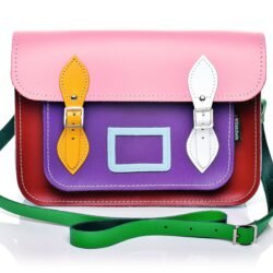 Handmade Leather Satchel - Classic Kaleidoscope