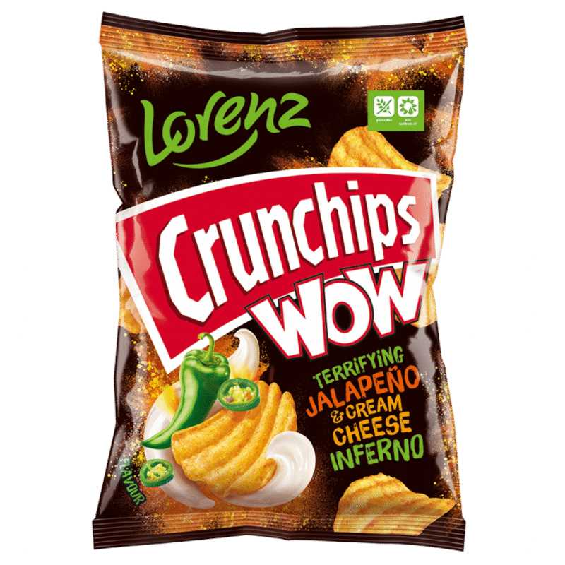 Lorenz Crunchips WOW Jalapeno & Cream Cheese